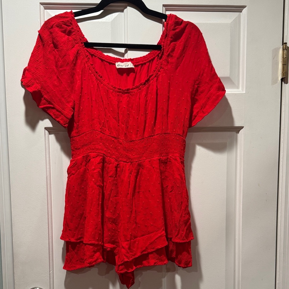 New In Red Romper (Gypsy Warrior Purchase)